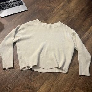 small cream sweater